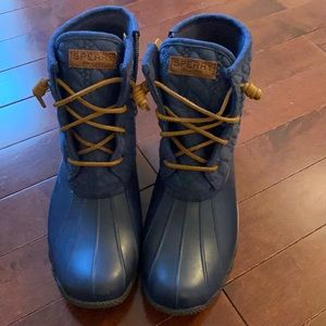 Sperry duck boots Navy blue